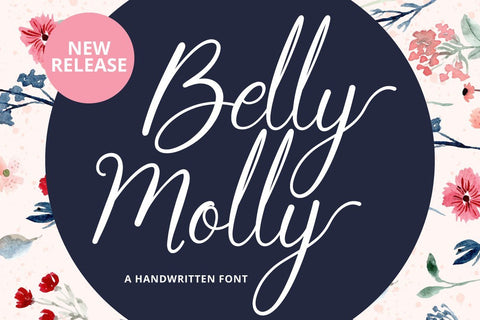 Belly Molly Font Fallen Graphic Studio 