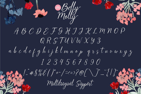 Belly Molly Font Fallen Graphic Studio 