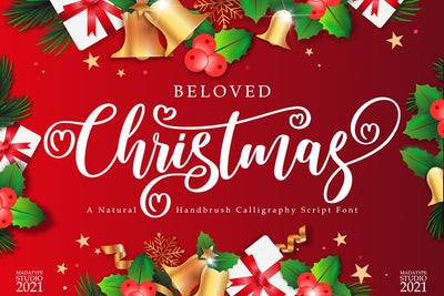 Beloved Christmas Font Madatype Studio 