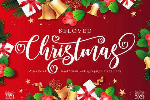 Beloved Christmas Font Madatype Studio 