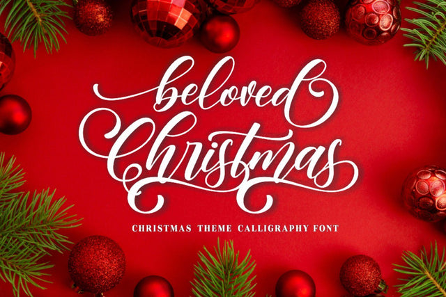 Beloved Christmas Font Mozarella 