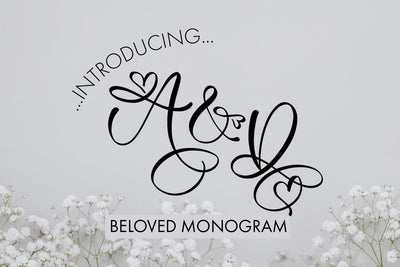 Beloved Monogram Font Font Freeling Design House 