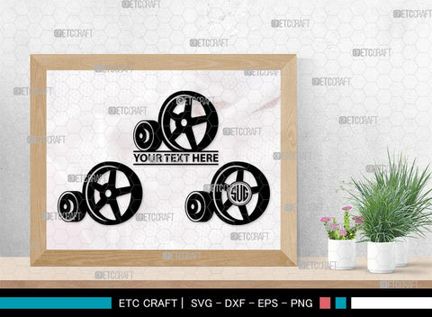 Belt Pulley Monogram, Belt Pulley Silhouette, Pulley SVG, Pulley Gears Svg, Antique Tools Svg, SB00368 SVG ETC Craft 