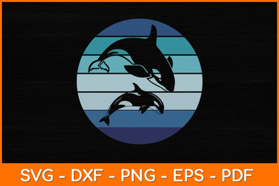 Beluga Whale Ocean Diving Retro Svg Design SVG artprintfile 