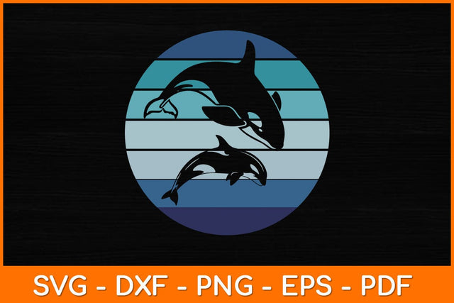 Beluga Whale Ocean Diving Retro Svg Design SVG artprintfile 