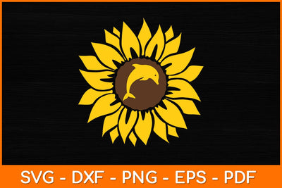 Beluga Whale Orca Sunflower Svg Design SVG artprintfile 