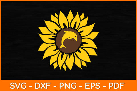 Beluga Whale Orca Sunflower Svg Design SVG artprintfile 