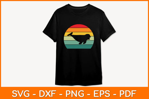 Beluga Whale Vintage Retro Svg Design SVG artprintfile 