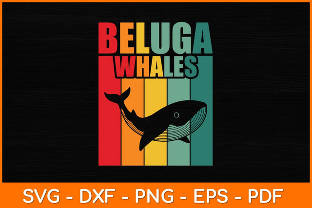 Beluga Whales Vintage Retro Svg Design SVG artprintfile 