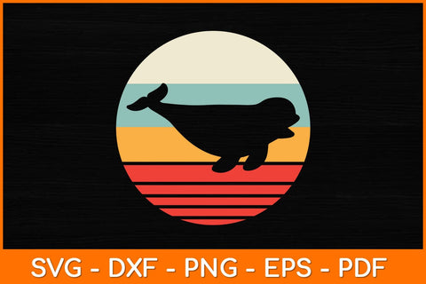 Beluga Whales Vintage Retro Svg Design SVG artprintfile 