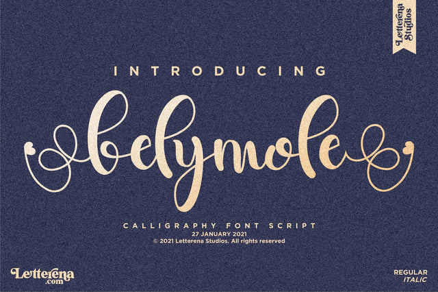 belymole Font Letterena Studios 