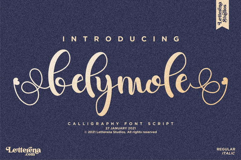 belymole Font Letterena Studios 