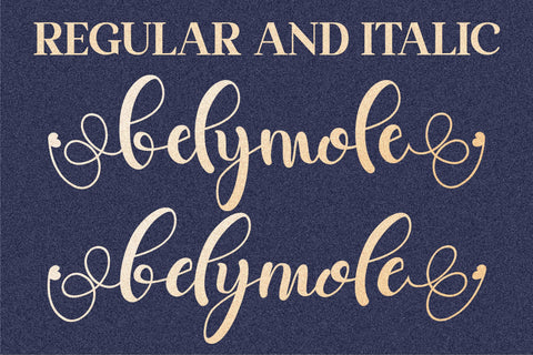 belymole Font Letterena Studios 
