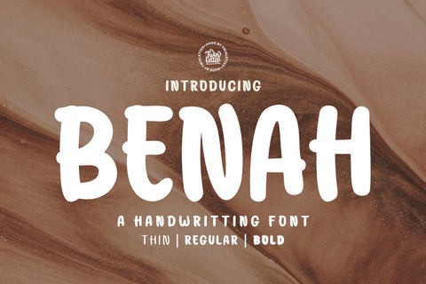 Benah Font twinletter 