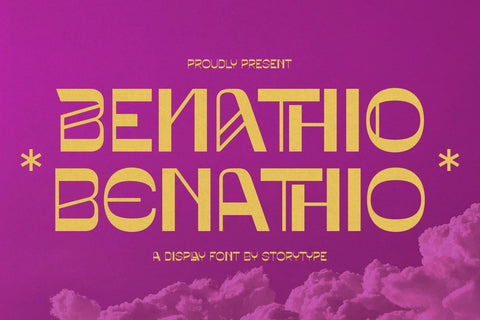 BENATHIO Typeface Font Storytype Studio 