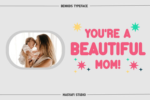 Benkids - Cute Bold Display Font Font Masyafi Studio 