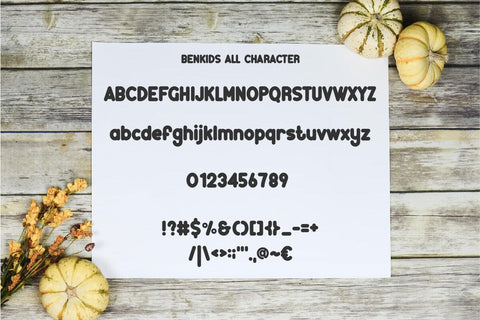 Benkids - Cute Bold Display Font Font Masyafi Studio 