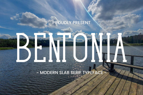 Bentonia - Modern Slab Serif Font Font Masyafi Studio 