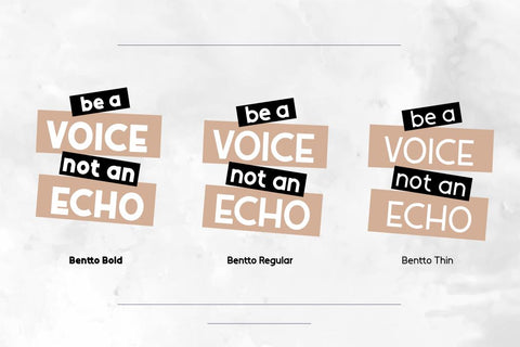 Bentto Font twinletter 