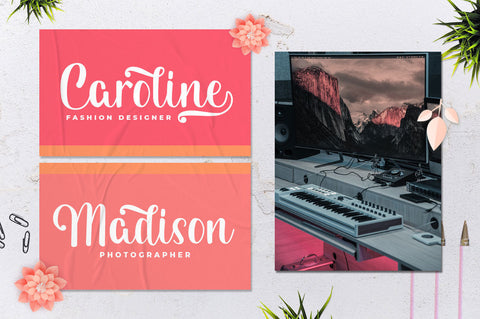 Benvollin - Cursive Handwritten Font Font Ibey Design 