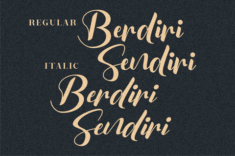 Berdiri Sendiri Font Letterena Studios 