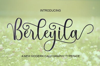 Berleyila Script Font PolemStudio 