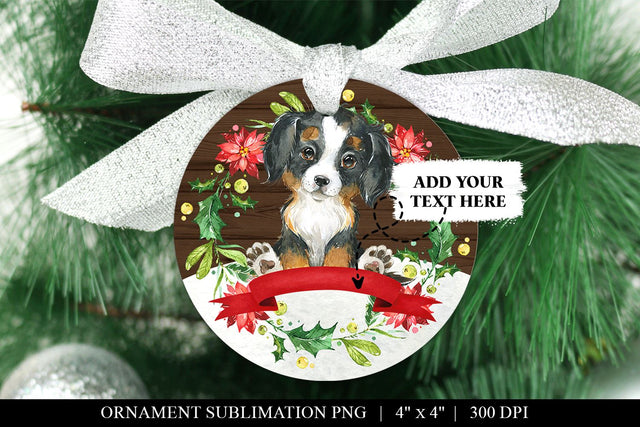 Bernese Mountain Dog Christmas Sublimation PNG Sublimation BijouBay 