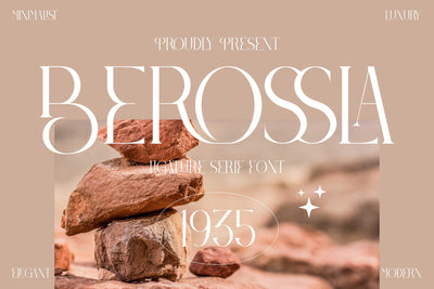 Berossla Typeface Font Storytype Studio 