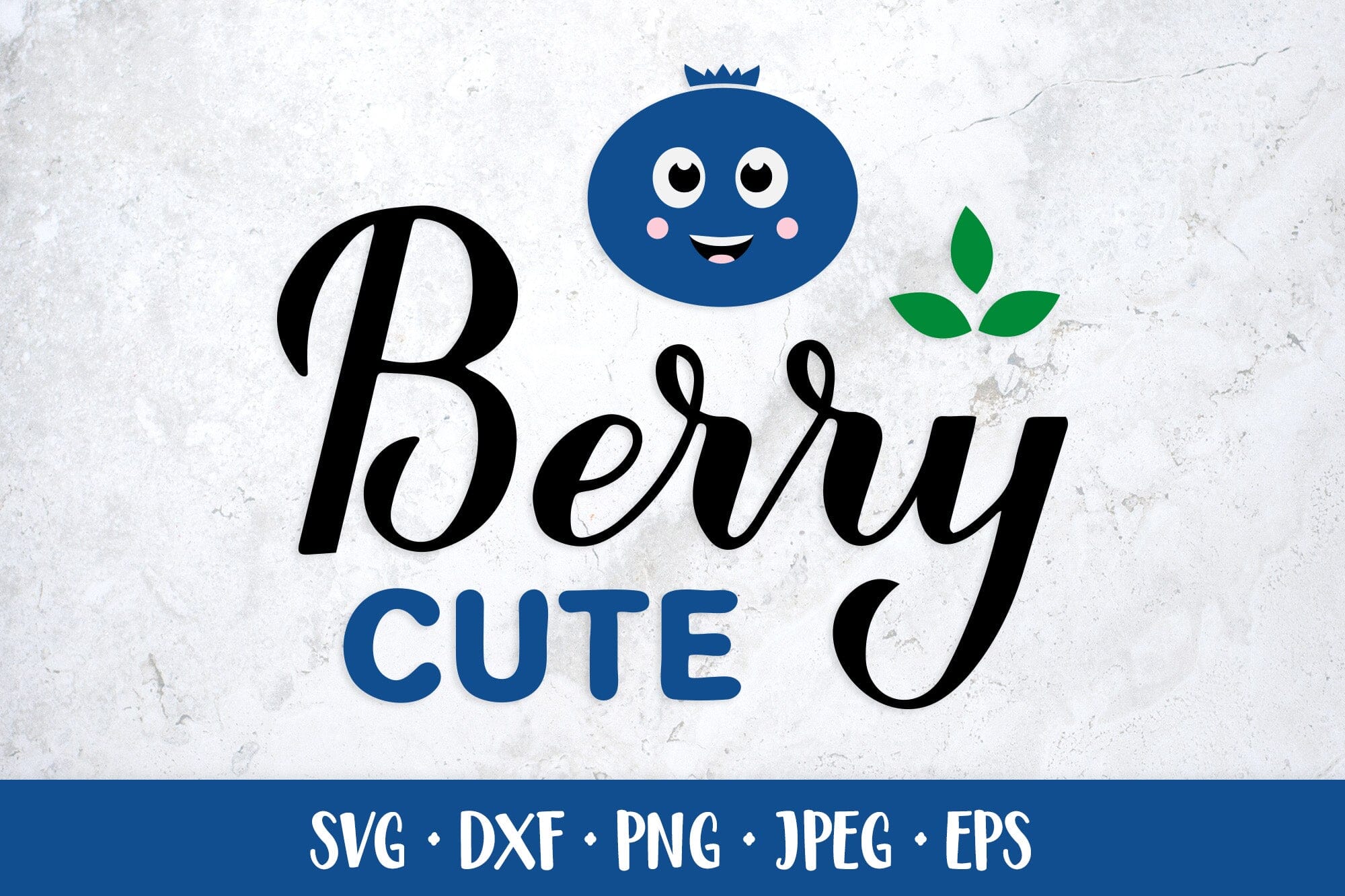 Berry cute. Blueberry SVG - So Fontsy