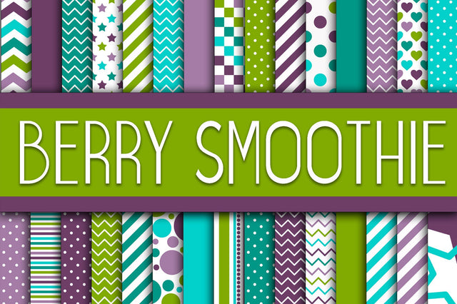 Berry Smoothie Digital Paper Sublimation Old Market 