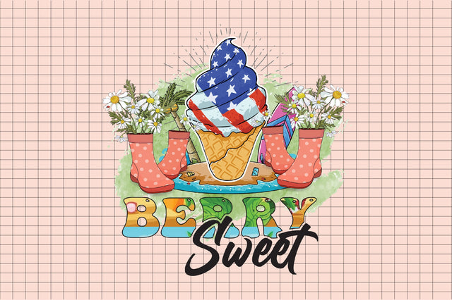 Berry Sweet, Summer Strawberry Png Sublimation Rupkotha 