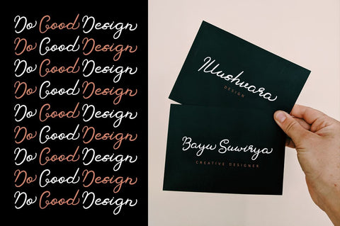 Berthan - Signature Font Font Illushvara Design 