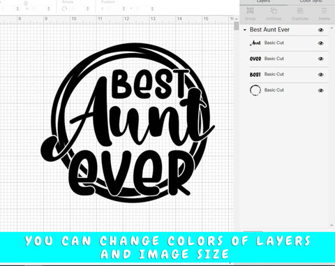 Best Aunt Ever SVG SVG HappyDesignStudio 