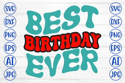 Best Birthday Ever Retro SVG SVG Syaman 