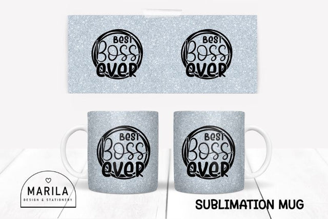 Best Boss Ever Mug Sublimation Design #1 Sublimation Marilakits 