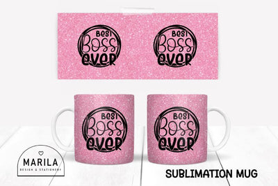 Best Boss Ever Mug Sublimation Design #2 Sublimation Marilakits 