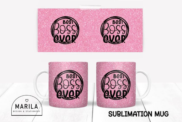 Best Boss Ever Mug Sublimation Design #2 Sublimation Marilakits 
