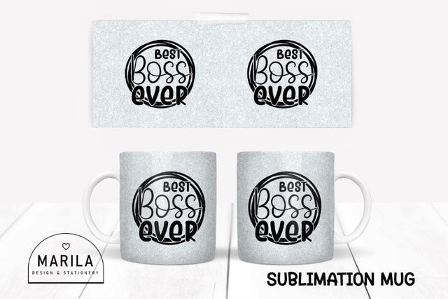 Best Boss Ever Mug Sublimation Design #3 Sublimation Marilakits 