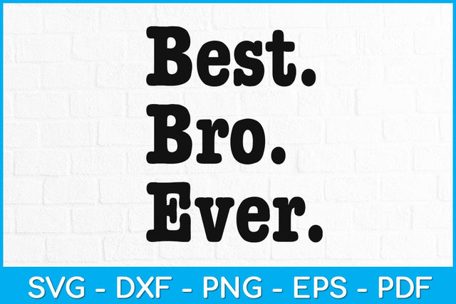 Best Bro Ever Funny Siblings Vacation Svg Design SVG artprintfile 