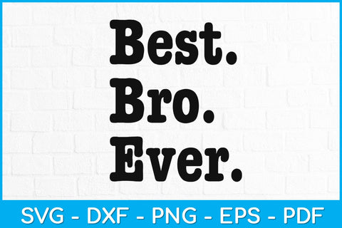 Best Bro Ever Funny Siblings Vacation Svg Design SVG artprintfile 