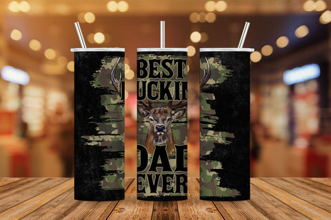 Best Buckin' Dad Ever Camouflage Leopard Hunting Fathers Day T shirt tumbler Design Sublimation Png File Sublimation DesignDestine 