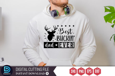 Best buckin dad ever SVG SVG DESIGNISTIC 