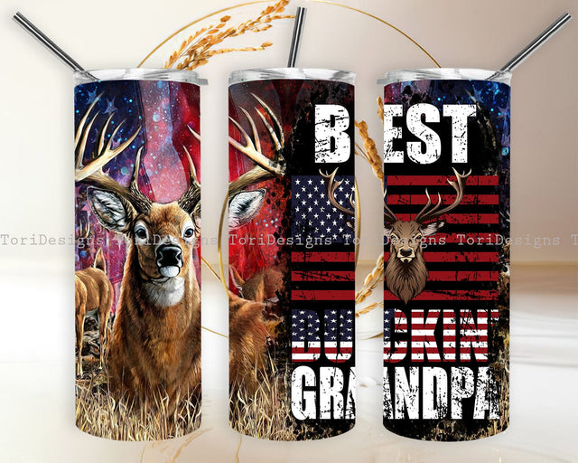 Best Buckin Grandpa Ever Deer PNG Sublimation Design Sublimation ToriDesigns 