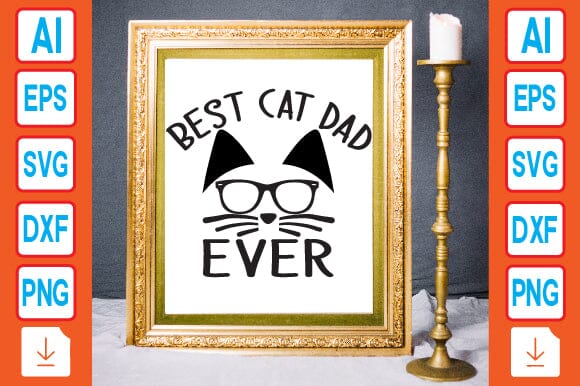 Best Cat Dad Ever SVG Craftlabsvg24 