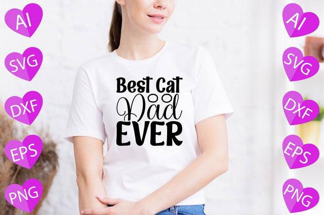 Best Cat Dad Ever SVG CraftlabSvg29 