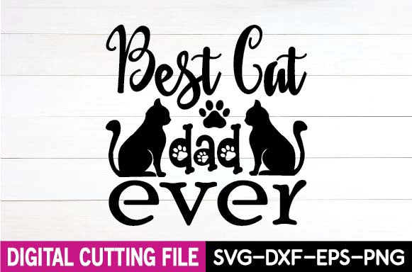best cat dad ever SVG designer krishna 