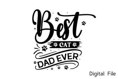 Best Cat Dad Ever SVG SVG designmaster24 