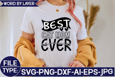 Best Cat Mom Ever SVG Cut File SVG Studio Innate 
