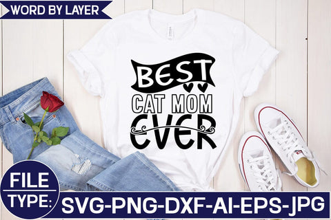 Best Cat Mom Ever SVG Cut File SVG Studio Innate 