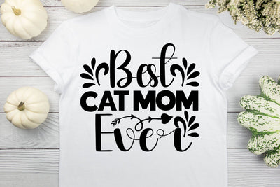 Best Cat Mom Ever SVG MStudio 